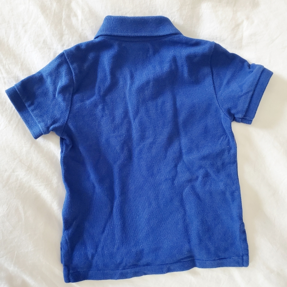 VGUC Ralph Lauren The Iconic Mesh Polo Shirt in Royal Blue- 12M baby boy - Picture 3 of 3